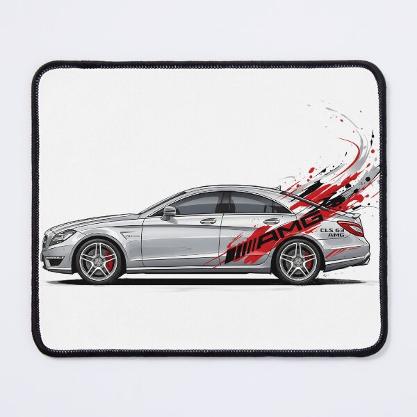 Item preview, 2012 Mercedes CLS 63 AMG V8 Biturbo Blueprint Art designed and sold by GlitchRaven.