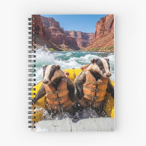 Item preview, Badgers White Water Rafting Down Colorado River designed and sold by Tridentulus.