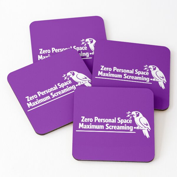 Item preview, Zero Personal Space. Maximum Screaming – Funny Parrot Minimalist Design designed and sold by DesignHouse07.