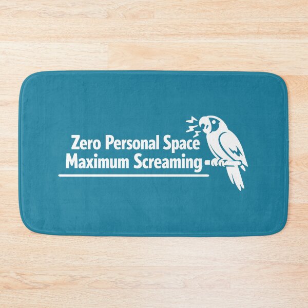 Item preview, Zero Personal Space. Maximum Screaming – Funny Parrot Minimalist Design designed and sold by DesignHouse07.