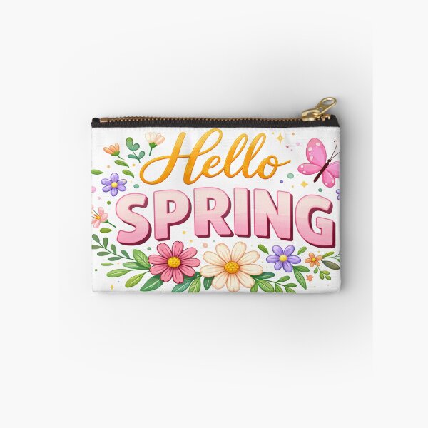 Item preview, Hello Spring Floral Cute Flower Aesthetic T-Shirt designed and sold by ArtsyEcho.