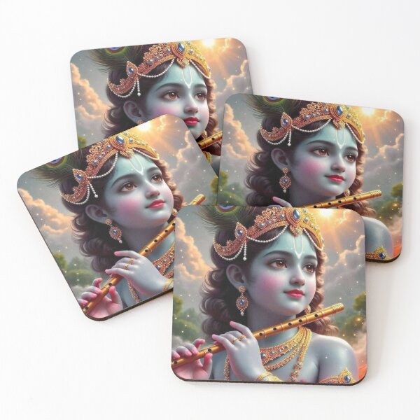 Item preview, Hindu God Lord Krishna With Flute designed and sold by AngeliqueArt.