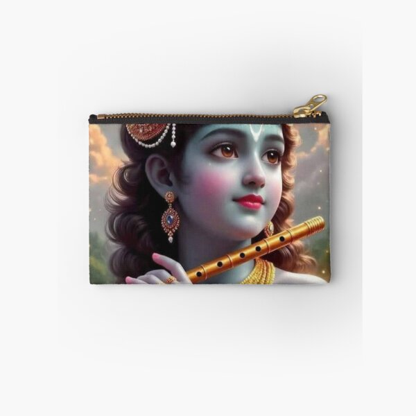 Item preview, Hindu God Lord Krishna With Flute designed and sold by AngeliqueArt.