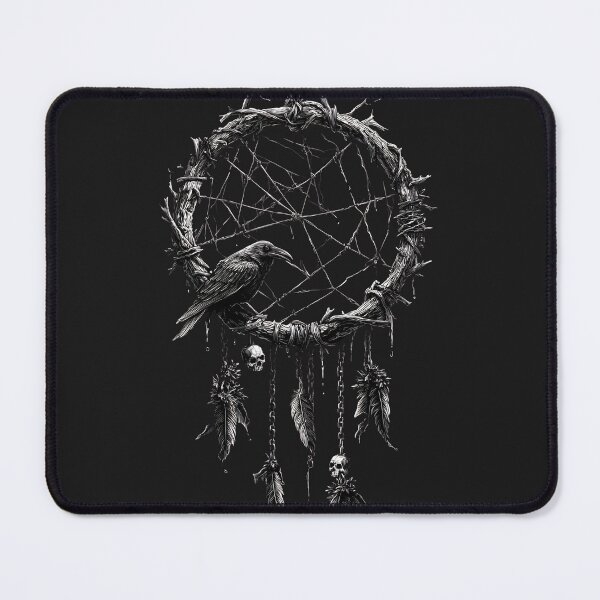 Item preview, Gothic Raven Dreamcatcher: Dark Forest Totem designed and sold by SepboiStudioMerch.