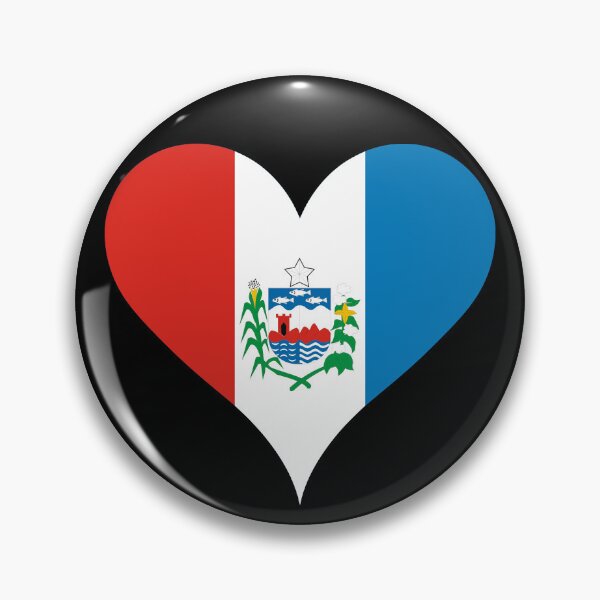 Item preview, Alagoas Brazil Flag Heart State Heritage designed and sold by NTGUILTY.