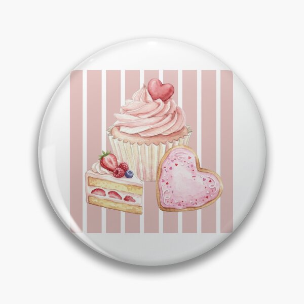 Item preview, Pink Striped Desserts designed and sold by LAJdesigns.