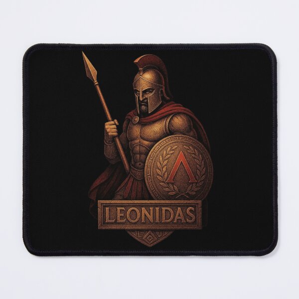 Item preview, Leonidas Spartan Warrior Design, King Leonidas Shirt, Ancient Greece 300 Sparta, Spartan Helmet Shield Spear, Greek Warrior Battle Art, Hoplite Legend Graphic designed and sold by Typologystudios.