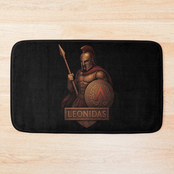 Item preview, Leonidas Spartan Warrior Design, King Leonidas Shirt, Ancient Greece 300 Sparta, Spartan Helmet Shield Spear, Greek Warrior Battle Art, Hoplite Legend Graphic designed and sold by Typologystudios.