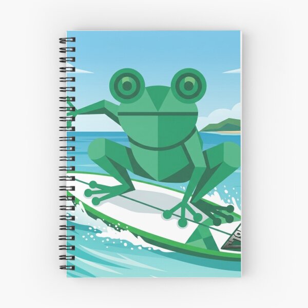 Item preview, Coqui Frog Surfing Tropical Geometric Art designed and sold by Costa787.