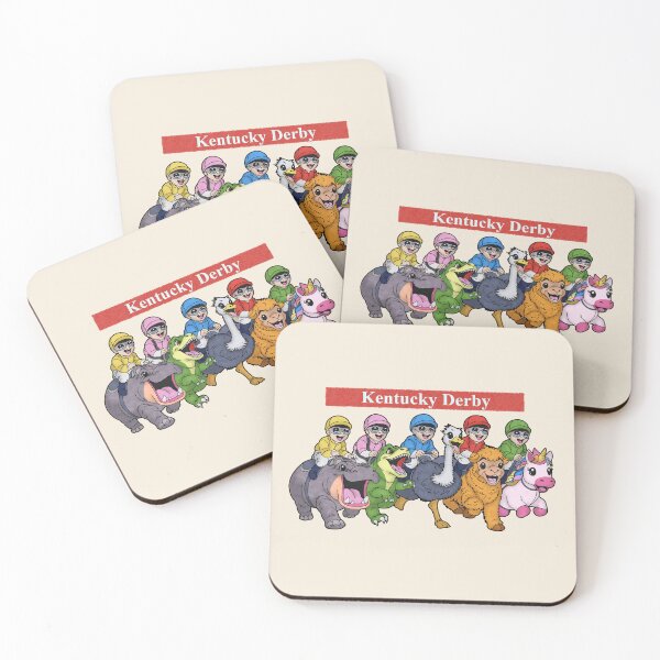 Item preview, Kentucky Derby Chaos Animal Race – Funny Horse Racing Parody designed and sold by DerpCat Sketches.