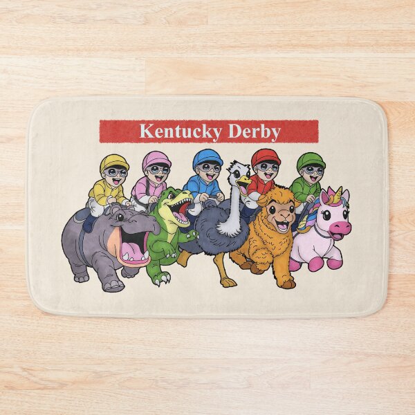 Item preview, Kentucky Derby Chaos Animal Race – Funny Horse Racing Parody designed and sold by DerpCat Sketches.