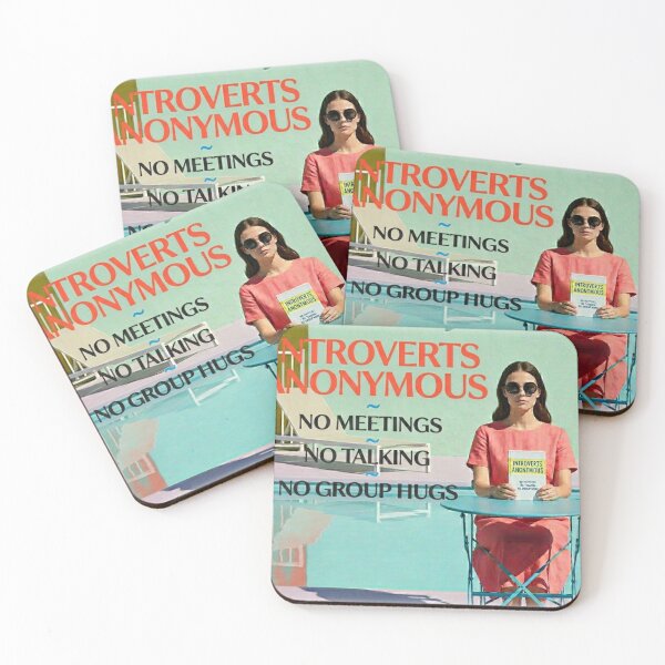 Item preview, Introverts Anonymous ad designed and sold by Robo-Mart Smart Shopping.
