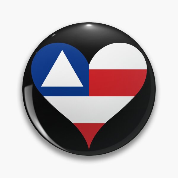Item preview, Bahia Brazil Flag Heart State Heritage designed and sold by NTGUILTY.