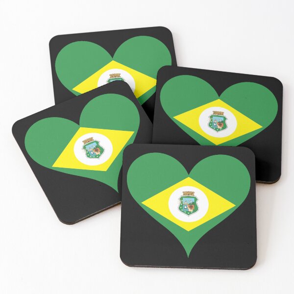 Item preview, Ceara Brazil Flag Heart State Heritage designed and sold by NTGUILTY.