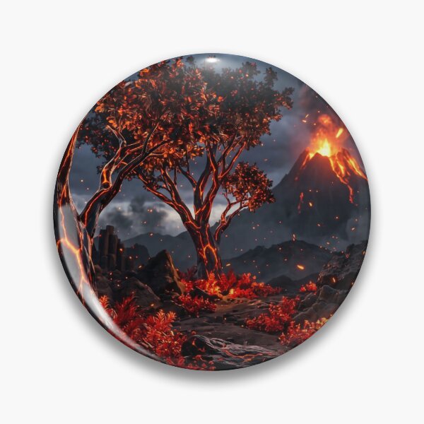 Item preview, Volcanic Obsidian Power - Dark Kintsugi Magma Neon Luxury Decor designed and sold by lord-of-skins.