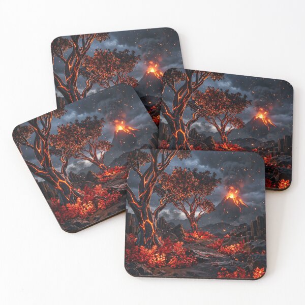 Item preview, Volcanic Obsidian Power - Dark Kintsugi Magma Neon Luxury Decor designed and sold by lord-of-skins.