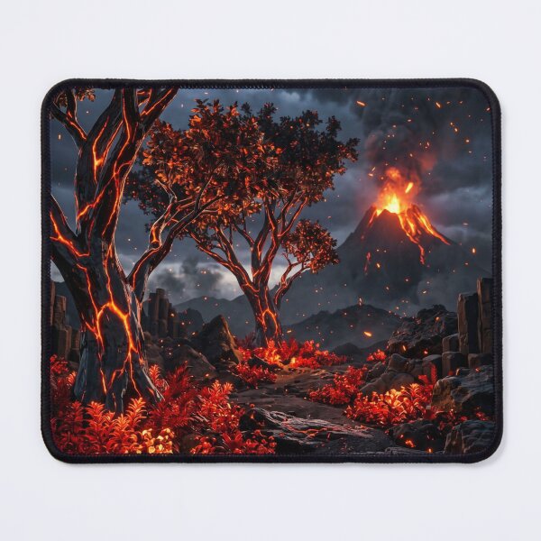 Item preview, Volcanic Obsidian Power - Dark Kintsugi Magma Neon Luxury Decor designed and sold by lord-of-skins.