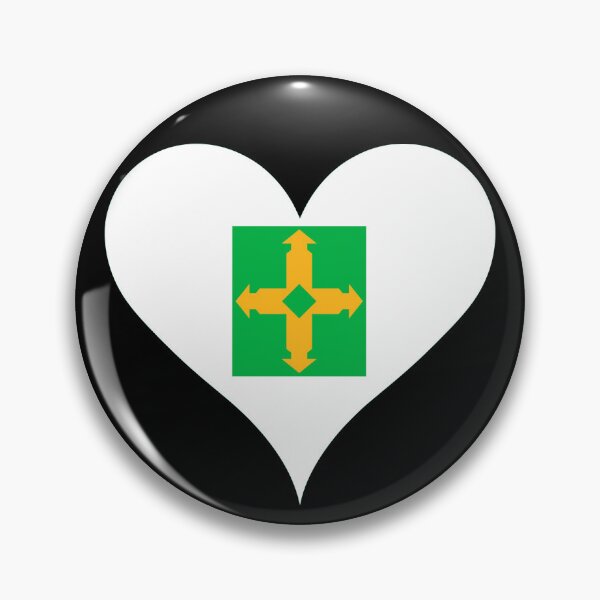 Item preview, Distrito Federal Brasil Bandera Corazón Patrimonio designed and sold by NTGUILTY.