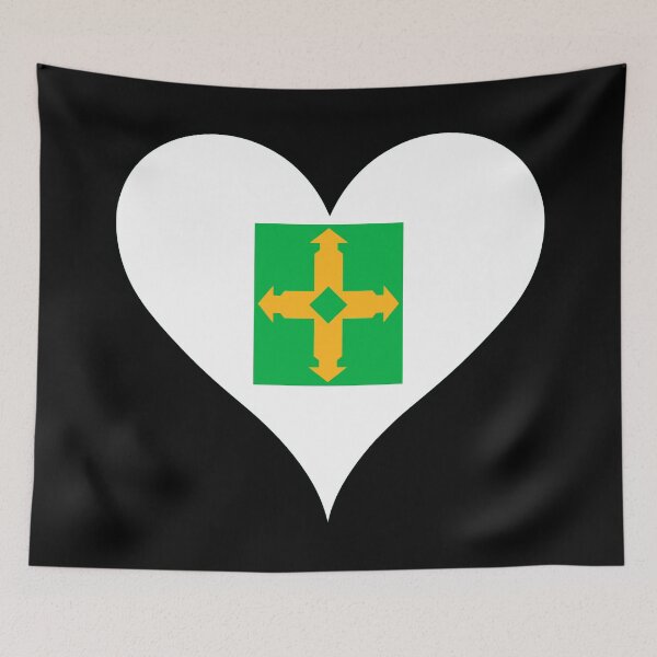 Item preview, Distrito Federal Brazil Flag Heart Heritage designed and sold by NTGUILTY.