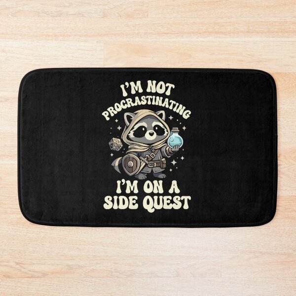 Item preview, Not Procrastinating Side Quest Raccoon Gamer designed and sold by American Spirit.