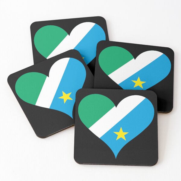 Item preview, Mato Grosso do Sul Brazil Flag Heart Heritage designed and sold by NTGUILTY.