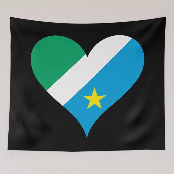 Item preview, Mato Grosso do Sul Brazil Flag Heart Heritage designed and sold by NTGUILTY.