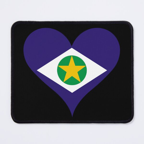 Item preview, Mato Grosso Brazil Flag Heart State Heritage designed and sold by NTGUILTY.