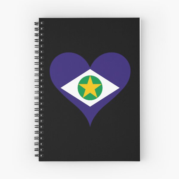 Item preview, Mato Grosso Brazil Flag Heart State Heritage designed and sold by NTGUILTY.