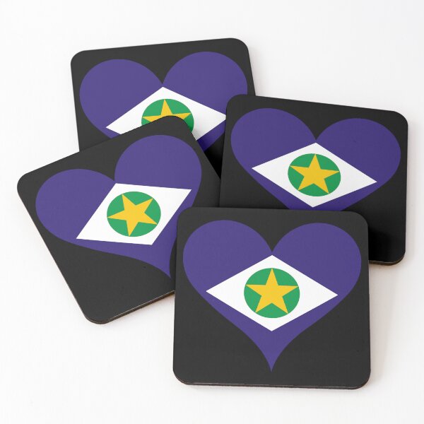 Item preview, Mato Grosso Brazil Flag Heart State Heritage designed and sold by NTGUILTY.