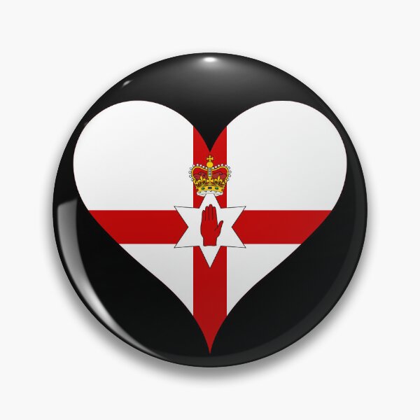 Item preview, Northern Ireland Flag Heart Heritage Graphic designed and sold by NTGUILTY.