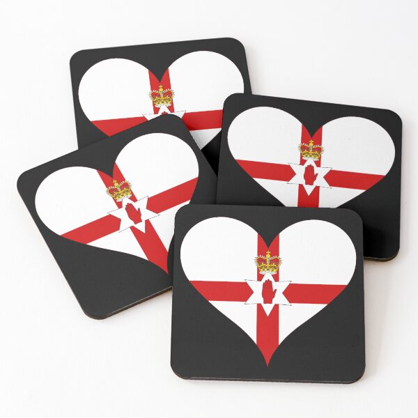 Item preview, Northern Ireland Flag Heart Heritage Graphic designed and sold by NTGUILTY.