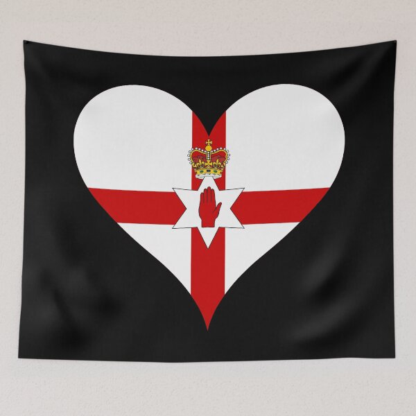 Item preview, Northern Ireland Flag Heart Heritage Graphic designed and sold by NTGUILTY.