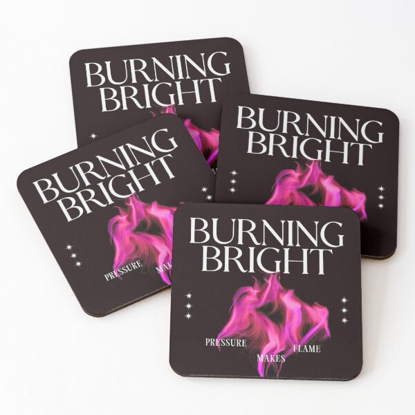 Item preview, Burning Bright Motivational Flame Quote Design designed and sold by TZAR WORKS.