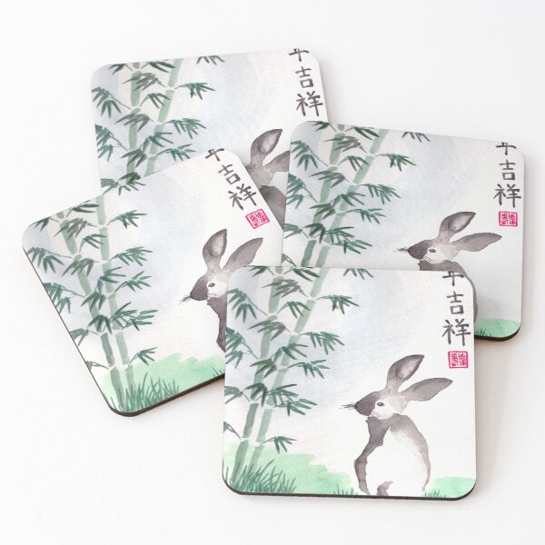 Item preview, Chinese Ink Painting Rabbit designed and sold by foxfirektreva.
