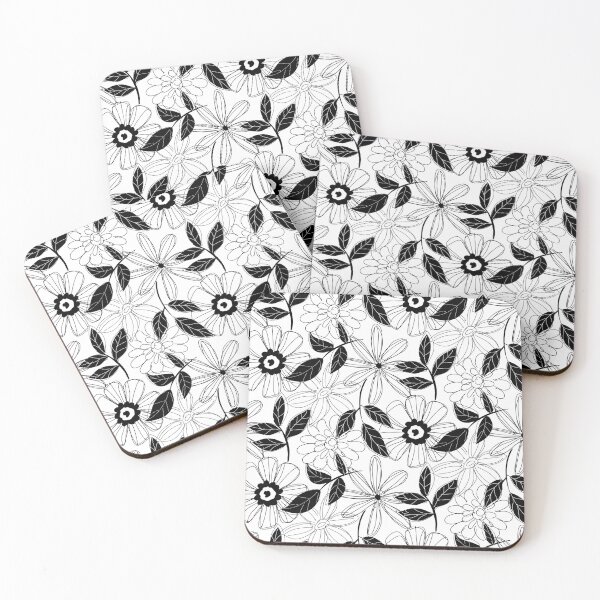 Item preview, Flowers Black and White designed and sold by Red Moon Rising.