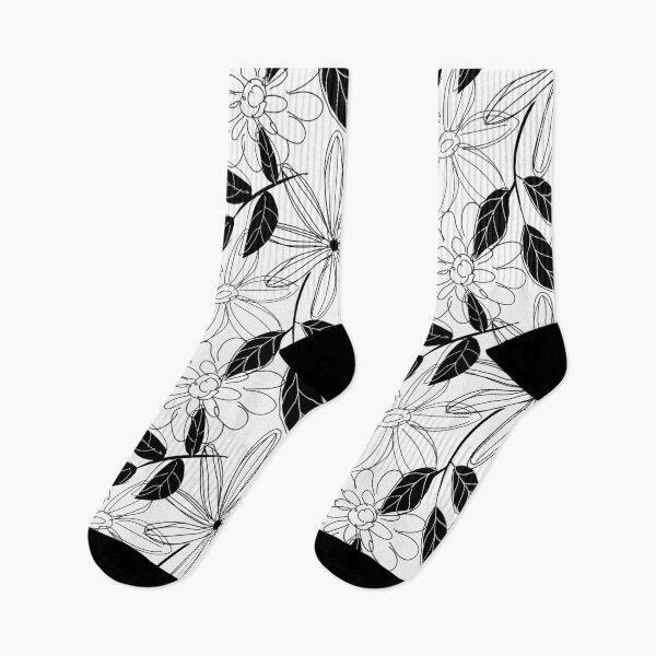 Item preview, Flowers Black and White designed and sold by Red Moon Rising.