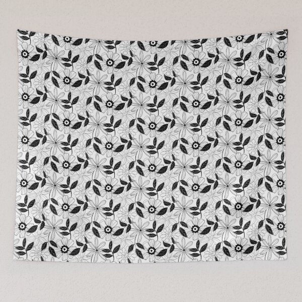 Item preview, Flowers Black and White designed and sold by Red Moon Rising.
