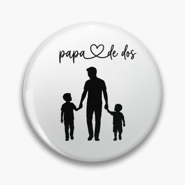 Item preview, Father of Two Children Minimalist Silhouette One Line Art designed and sold by RadycalHaven.