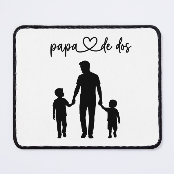 Item preview, Father of Two Children Minimalist Silhouette One Line Art designed and sold by RadycalHaven.