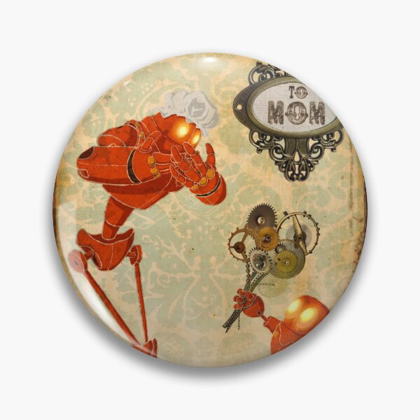 Artikelvorschau, Steampunk-Roboter-Mutter-und-Kind-Kunst entworfen und verkauft von CapnDred.