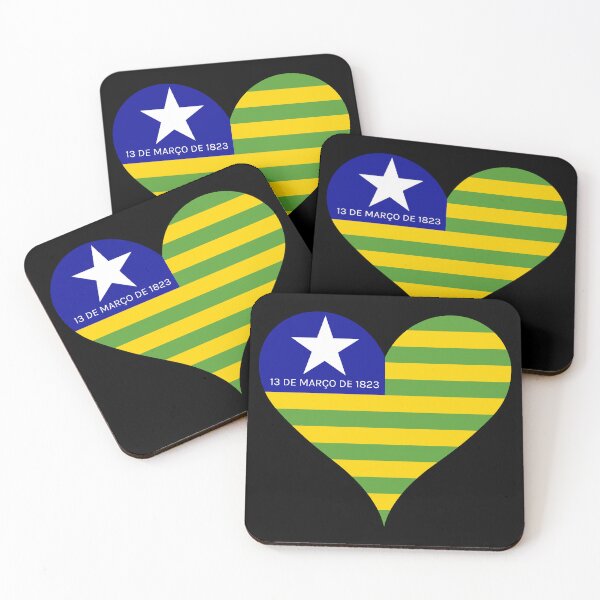 Item preview, Piaui Brazil Flag Heart State Heritage designed and sold by NTGUILTY.