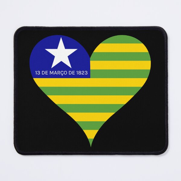 Item preview, Piaui Brazil Flag Heart State Heritage designed and sold by NTGUILTY.