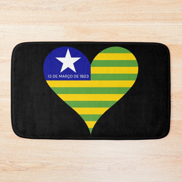Item preview, Piaui Brazil Flag Heart State Heritage designed and sold by NTGUILTY.