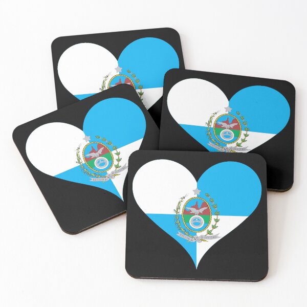 Item preview, Rio de Janeiro Brazil Flag Heart Heritage designed and sold by NTGUILTY.