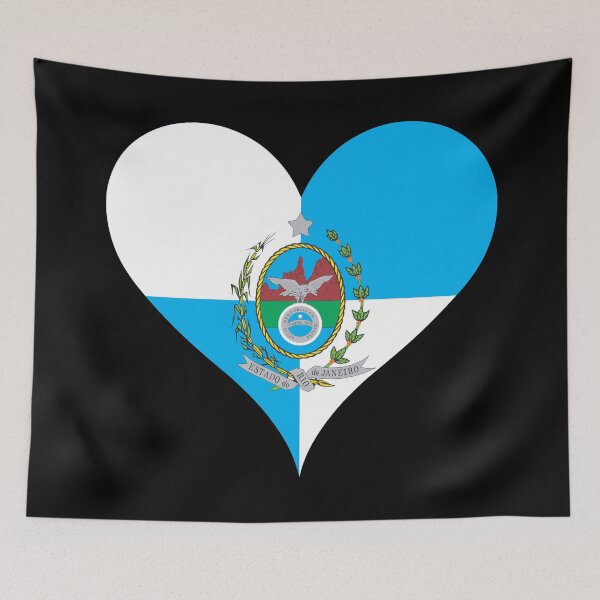 Item preview, Rio de Janeiro Brazil Flag Heart Heritage designed and sold by NTGUILTY.
