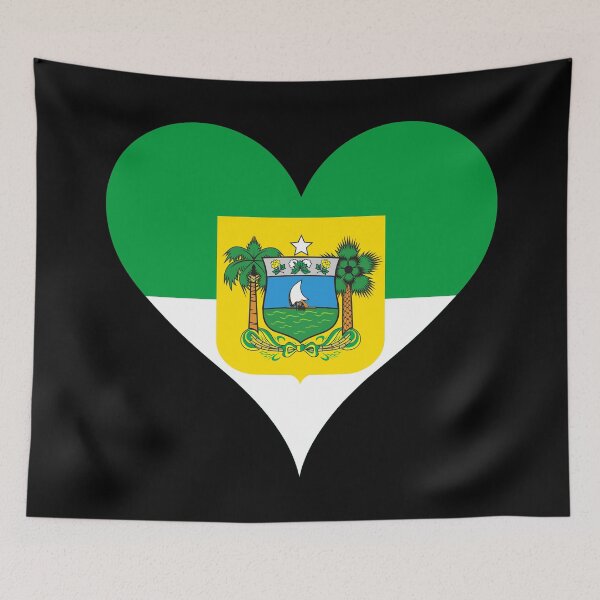 Item preview, Rio Grande do Norte Brazil Flag Heart designed and sold by NTGUILTY.