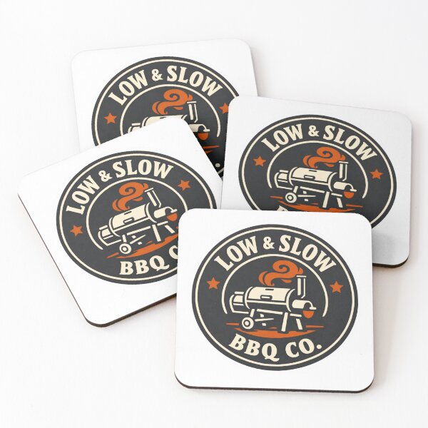 Item preview, Low & Slow BBQ Co. Vintage Smoker Grill Badge designed and sold by EastEndTownie.