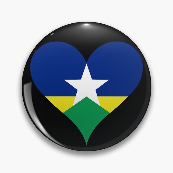 Item preview, Rondonia Brazil Flag Heart State Heritage designed and sold by NTGUILTY.