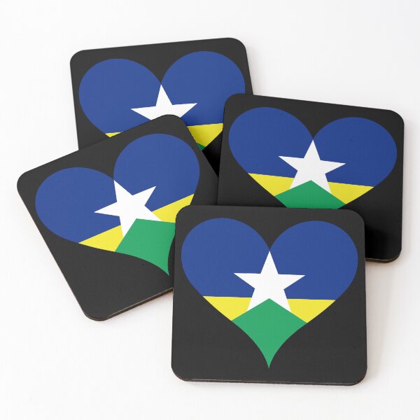 Item preview, Rondonia Brazil Flag Heart State Heritage designed and sold by NTGUILTY.