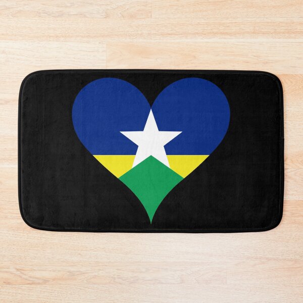 Item preview, Rondonia Brazil Flag Heart State Heritage designed and sold by NTGUILTY.
